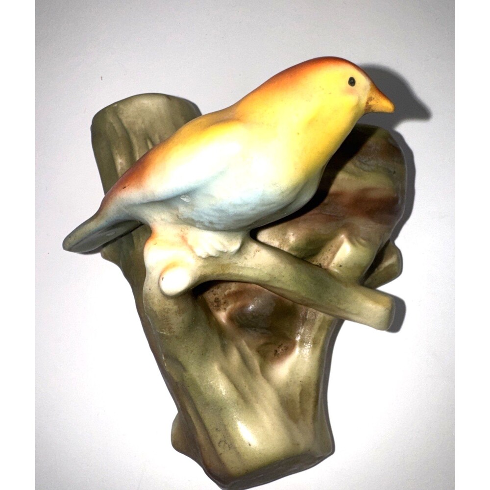 3 trio 1930’s Bird Theme Czechoslovakia Wall Pocket Vase Colorful Czech Ceramic - Picture 6 of 10